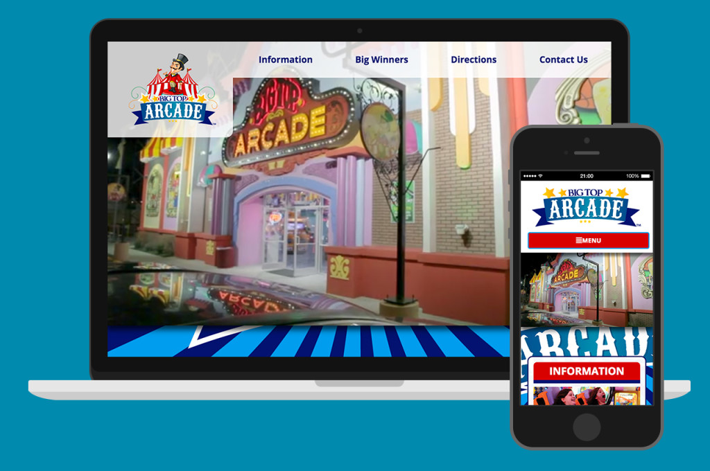 Big Top Arcade Microsite