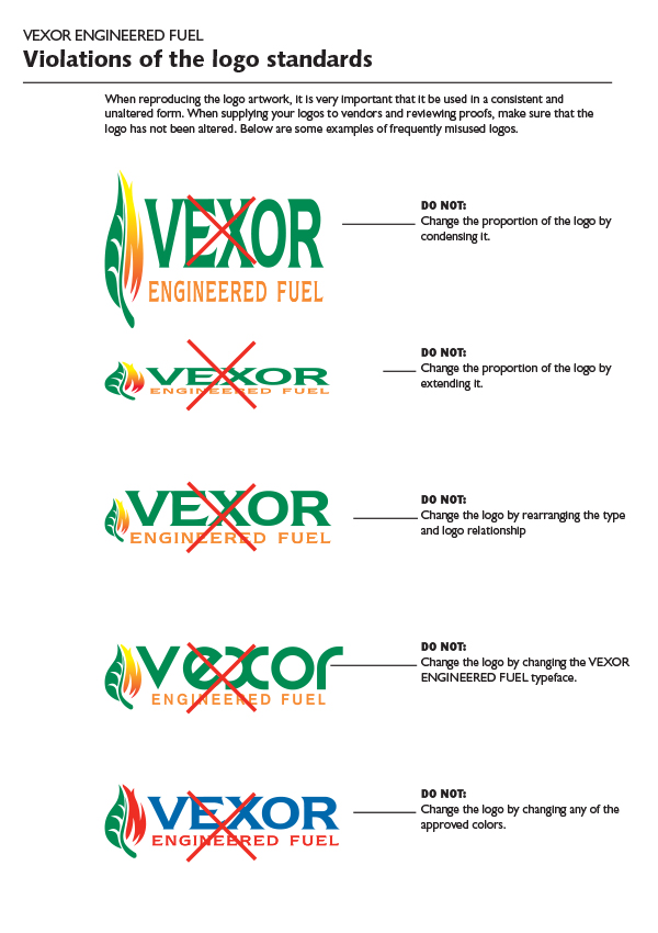 Vexor Engineered Fuel Logo Violation