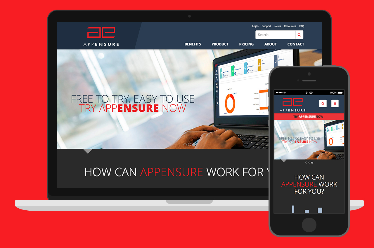 AppEnsure Website Design