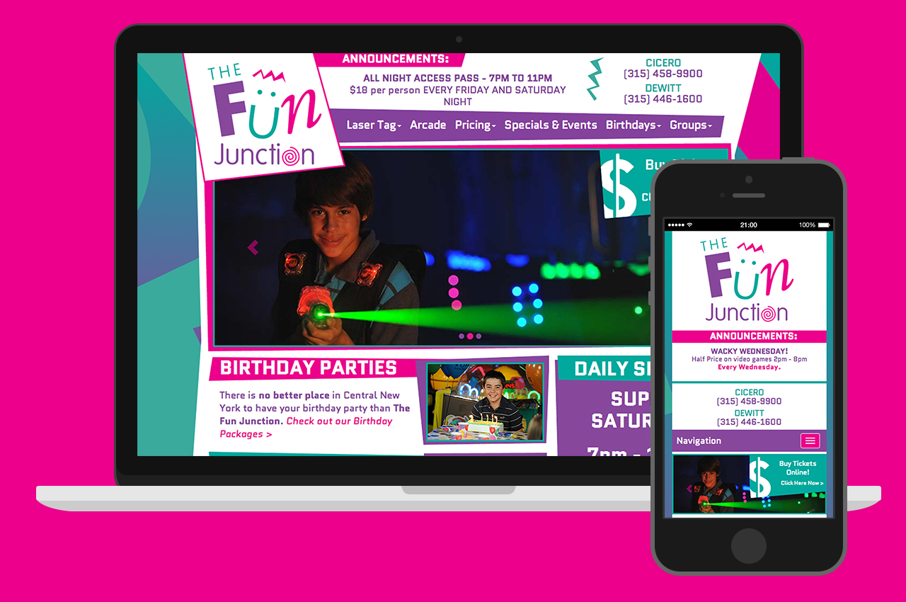 The Fun Junction Website Design