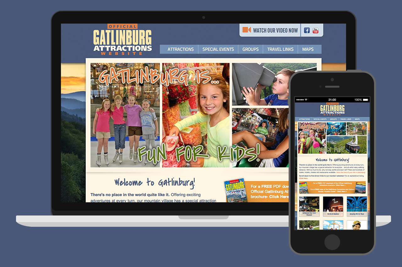 Gatlinburg Attractions Responsive Website